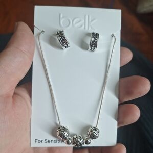 BELK INSPIRATIONAL HYPOALLERGENIC JEWELRY SET NWT GIFT